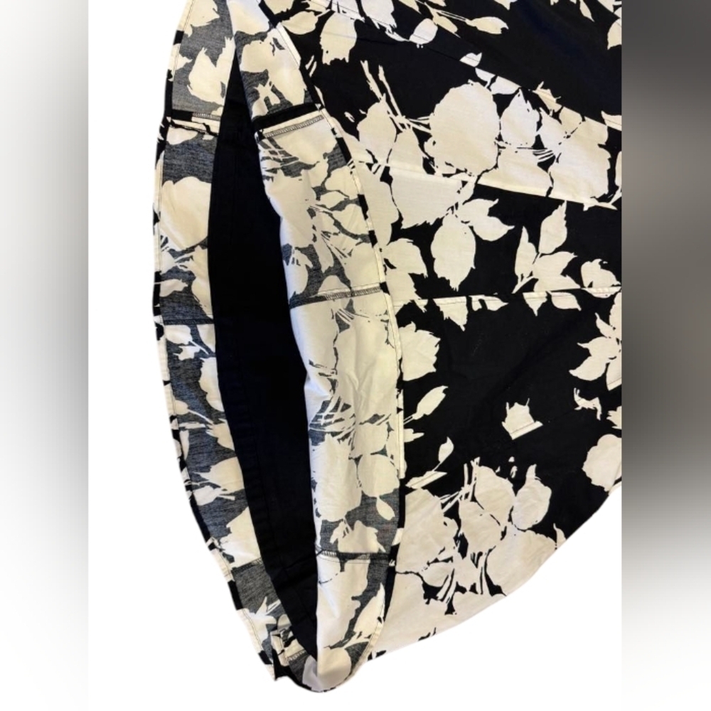 Talbots NWT Dress Flowy Floral White/Black Size 8P Women’s size 8P - Picture 7 of 9